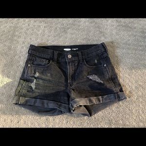 Black shorts size 0 from old navy